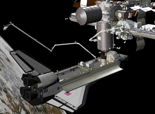 OBSS Einsatz während STS-121 OBSS Einsatz während STS-121